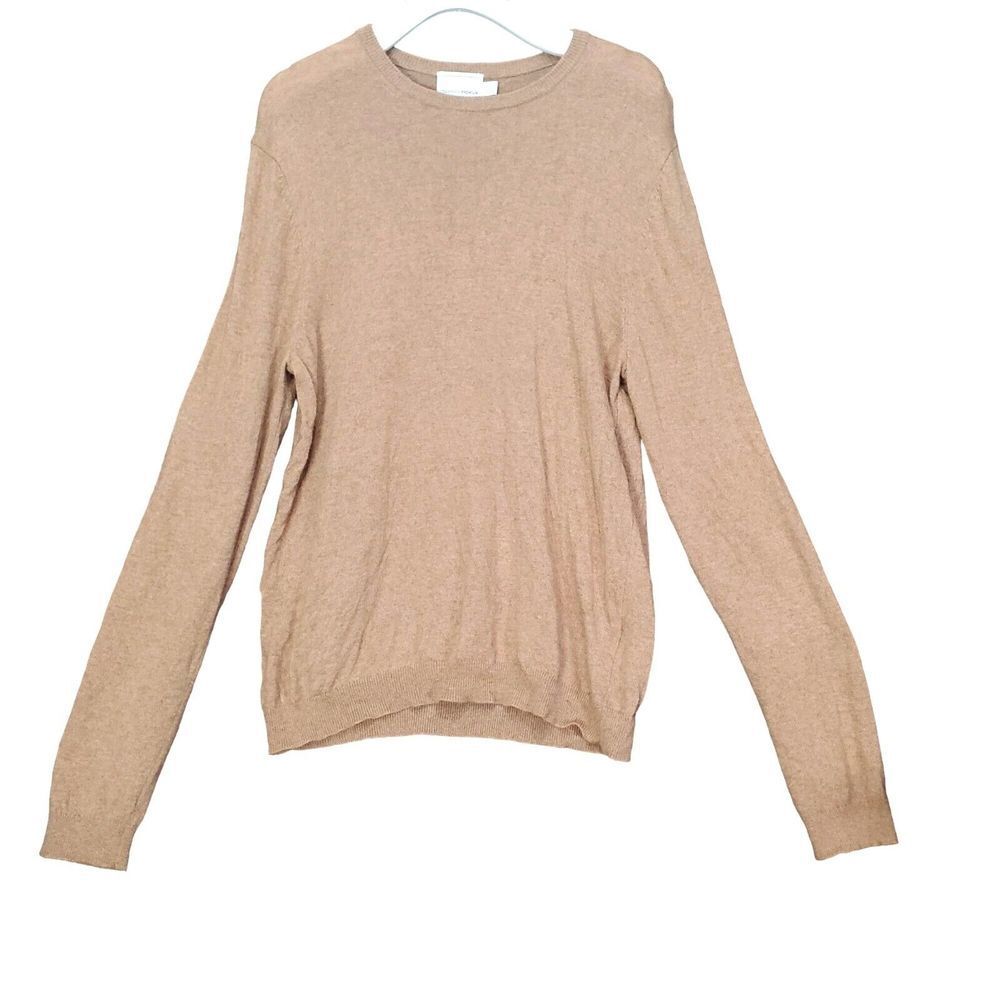 Topman‎ Premium Camel Wool Cashmere Blend Crew Neck Sweater Pullover Mens XL